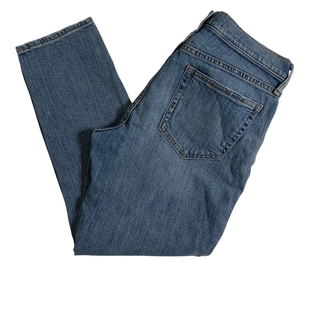 Gap 1969 Best Girlfriend Jeans Light Wash Denim Distressed Size 28 - Picture 1 of 12